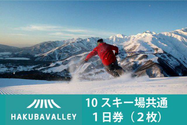 HAKUBA VALLEY 10スキー場共通1日券 2枚