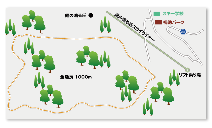 【ウッドチップロード】鐘の鳴る丘チップロード